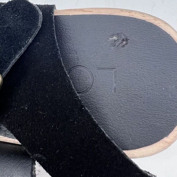 LOFT Ankle Strap Chunky Wooden Sandals - Picture 6 of 8